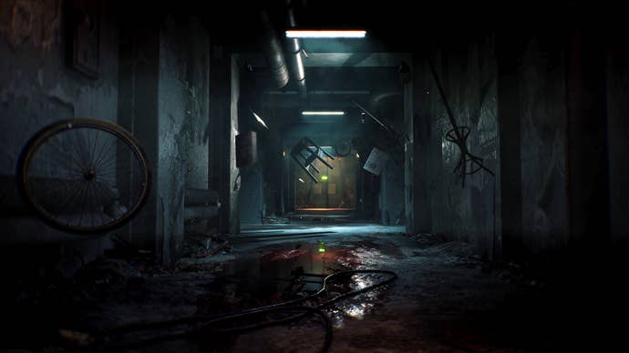 Official Cronos: The New Dawn screenshot showing a creepy corridor