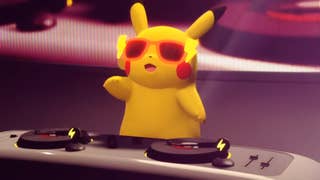 DJ Pikachu being a cool guy at the turntables.