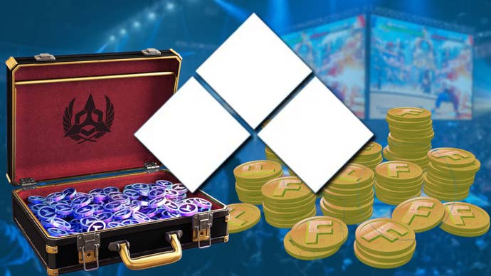 Tekken and Street Fighter Fight Money, with the Evo logo and a shot of the championship in action.