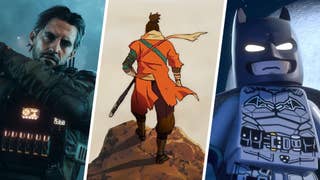 Composite image showing scenes from Call of Duty: Black Ops 7, the Sekiro anime, and Lego Batman: Legacy of the Dark Knight.