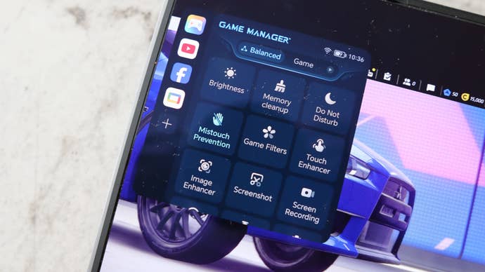 Honor Magic V5 Game Manager menu