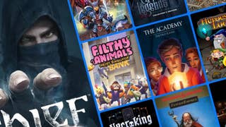 Promotional image showing cover art for various titles available as part of Prime Gaming in August 2025.