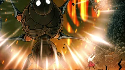 Hornet starts the fight with the Fourth Chorus in Hollow Knight: Silksong