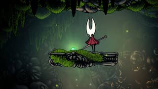 silksong hornet looking at dropped mossberry for a Wish