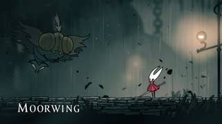 Hornet starts the fight against Moorwing in Greymoor in Hollow Knight: Silksong
