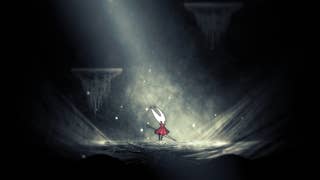 Hornet wakes up in an unfamiliar area following the Widow boss fight in Hollow Knight: Silksong