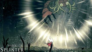 Hornet starts the fight against Sister Splinter in Shellwood in Hollow Knight: Silksong